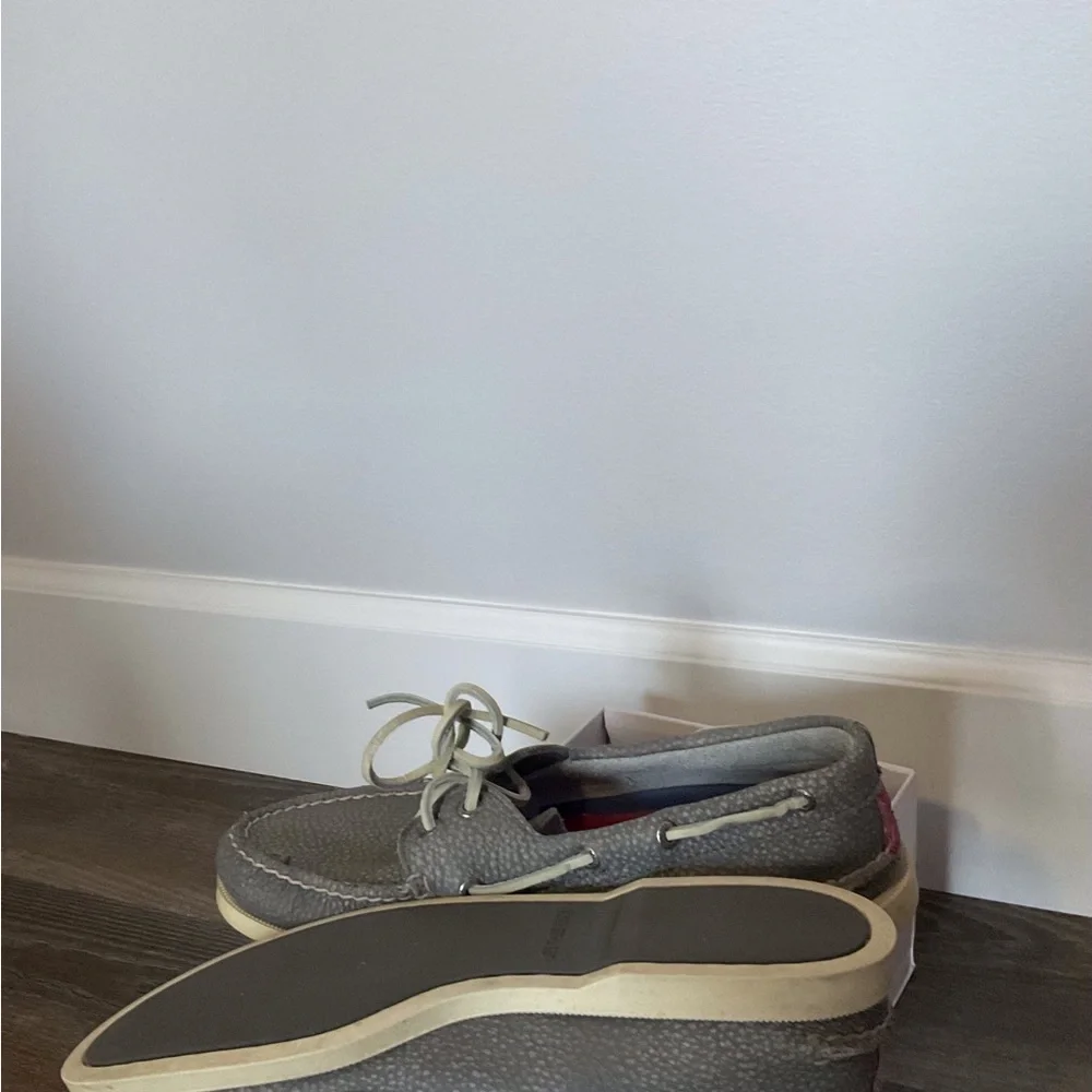 Casual Men’s Gray Sperry Top Slider Boat Shoes